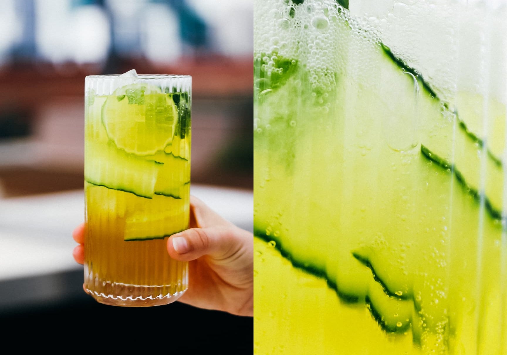 Ginger Mojito cocktail.